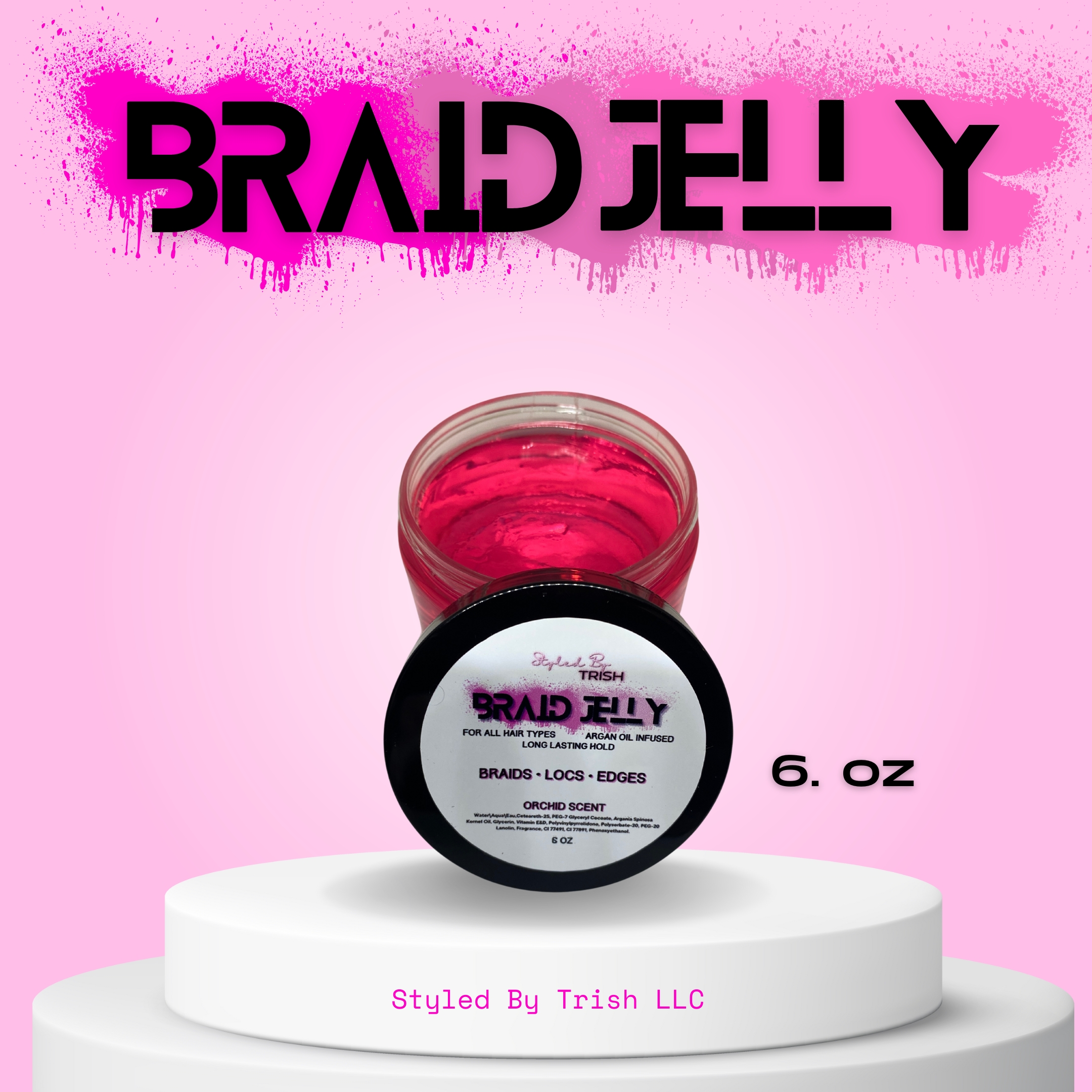 BRAIDJELLY Braid Gel 6oz